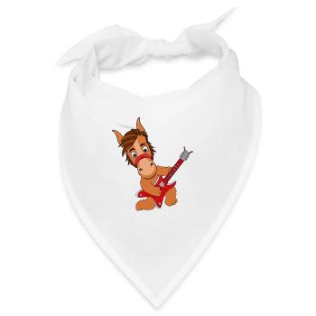 PFERD - GITARRE - PONY - Bandana - Weiß - Vorne