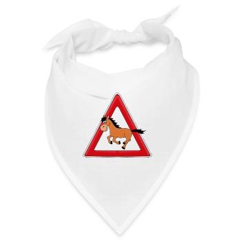 ACHTUNG PFERD - Bandana - Weiß - Vorne