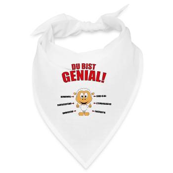 SCHAF - SCHAFE - Bandana - Weiß - Vorne