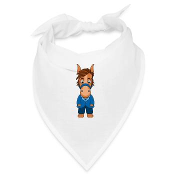 BRÄUTIGAM - PFERD - Bandana - Weiß - Vorne