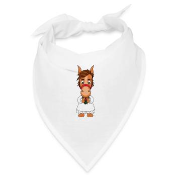 PONY - PFERD - BRAUT - Bandana - Weiß - Vorne
