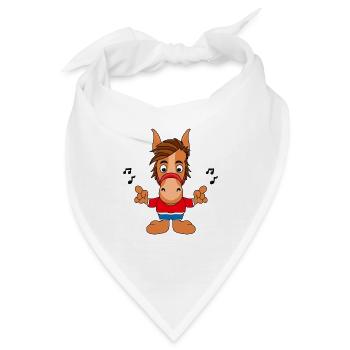 PFERD - PONY - MUSIK - Bandana - Weiß - Vorne
