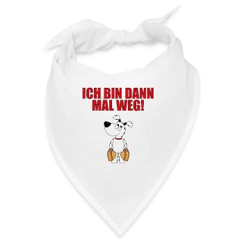 HUND - HUNDE - TIER - TIERE - Bandana - Weiß - Vorne