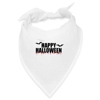 HAPPY HALLOWEEN - Bandana - Weiß - Vorne