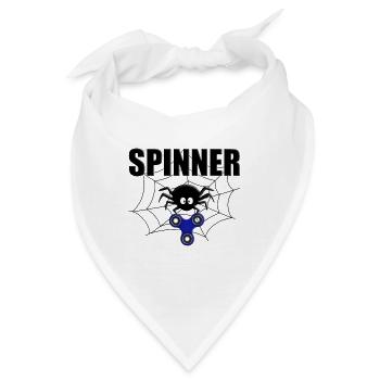 SPINNE - SPINNER - SPINNEN - TIER - FIDGET TOY - Bandana - Weiß - Vorne