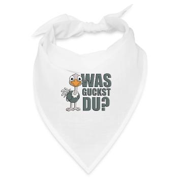 STRAUß - TIER - TIERISCH - TIERE - Bandana - Weiß - Vorne