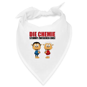 DIE CHEMIE STIMMT ZWISCHEN UNS! - SCHAFE - SCHAF - Bandana - Weiß - Vorne