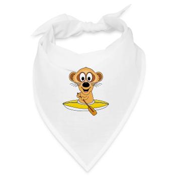 KAJAK - KANU - WASSERSPORT - SPORT - ERDMÄNNCHEN - Bandana - Weiß - Vorne