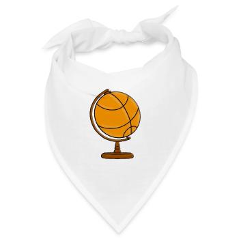 BASKETBALL - WELT - GLOBUS - SPORT - Bandana - Weiß - Vorne