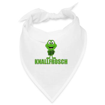 KNALLFROSCH - FROSCH - KNALLER - Bandana - Weiß - Vorne