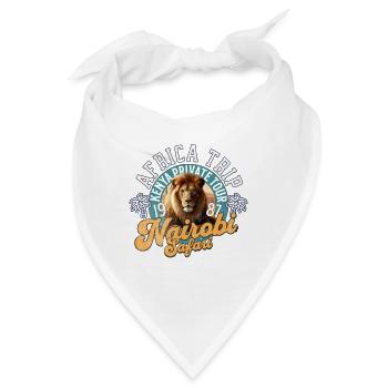 Nairobi Kenia Safari - Bandana - Weiß - Vorne