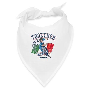 Gemeinsam gewinnen wir - Bandana - Weiß - Vorne