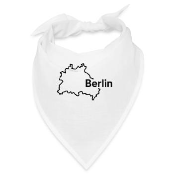 Berlin Kontur - Bandana - Weiß - Vorne