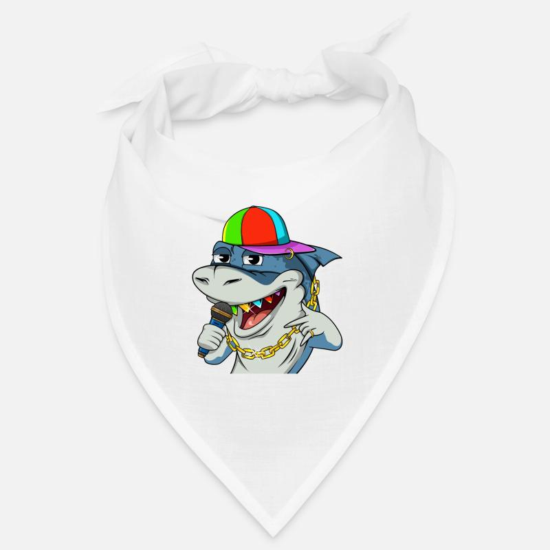 Cool Rapper Shark with Microphone #13 Cool Sharks Bandana