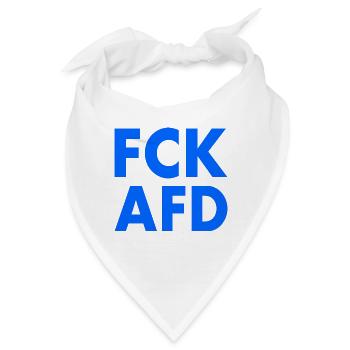 Fck afd - Bandana - Weiß - Vorne