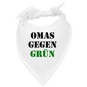 Omas gegen grün - Bandana - Weiß - Vorne