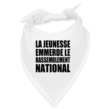 Die Jugend fickt den Rassemblement National - Bandana - Weiß - Vorne