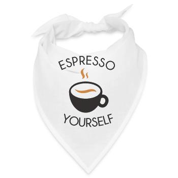Espresso yourself - Bandana - Weiß - Vorne