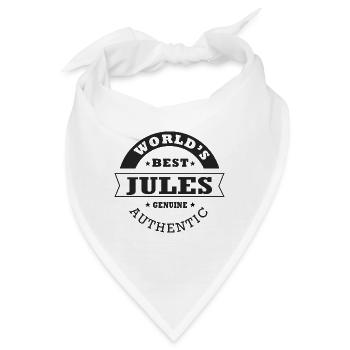 Jules T-Shirt personalisiertes Namensgeschenk Jules - Bandana - Weiß - Vorne