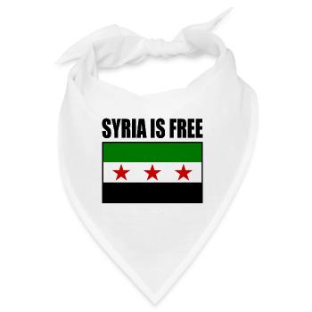 syrien flagge - Bandana - Weiß - Vorne
