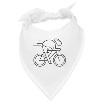 Fahrrad Fahrrad Fahrrad Fahrrad Radfahren Rad Rennrad - Bandana - Weiß - Vorne