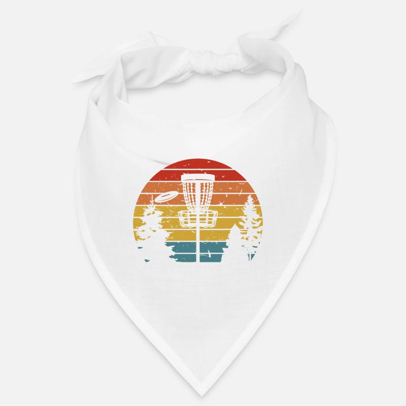 Retro Disc Golf Frisbee Disc Golf Course Bandana