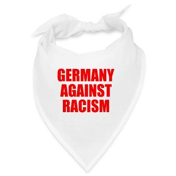 Germany against racism - Bandana - Weiß - Vorne