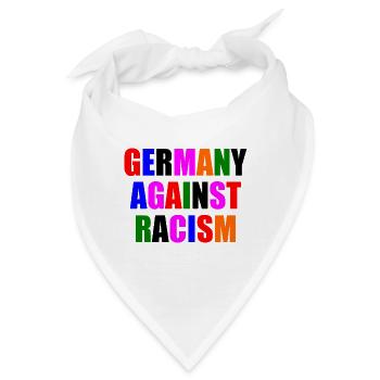 Germany against racism - Bandana - Weiß - Vorne