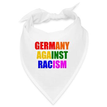 Germany against racism - Bandana - Weiß - Vorne