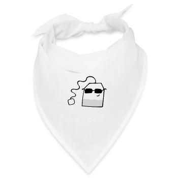 Teebeutel - Bandana - Weiß - Vorne