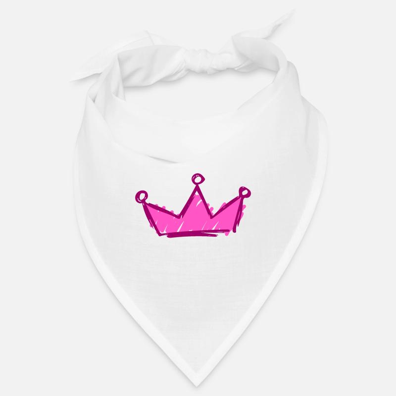 Krone - Bandana - Weiß