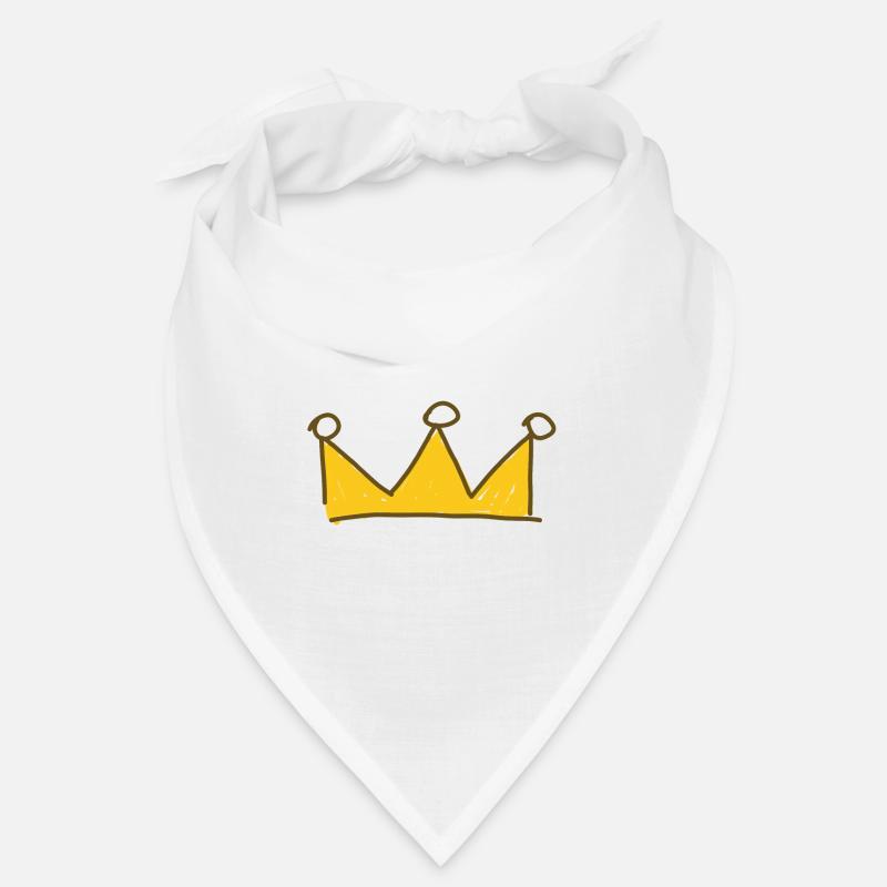 Krone - Bandana - Weiß