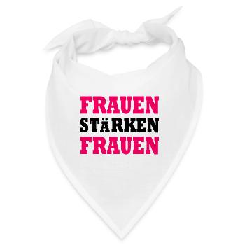 frauen stärken frauen - Bandana - Weiß - Vorne