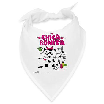 cat "chica bonita" - Bandana - Weiß - Vorne