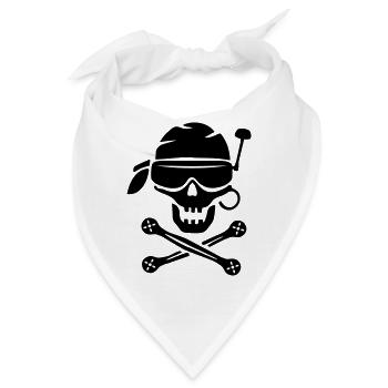 Pirate FPV-Treiber - Bandana - Weiß - Vorne