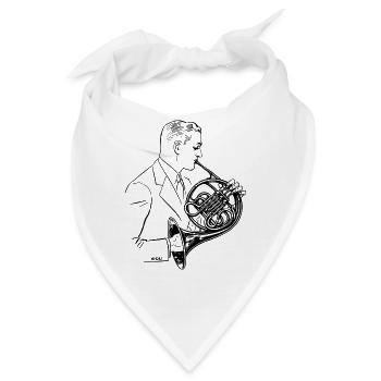 Horn - Bandana - Weiß - Vorne