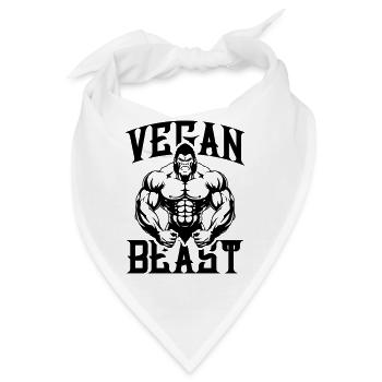 Gorilla Vegan Beast - Bandana - Weiß - Vorne
