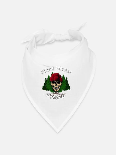 Style tobera forêt noire - Bandana - blanc