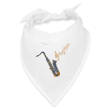 saxophon ebru 50 - Bandana - Weiß - Vorne