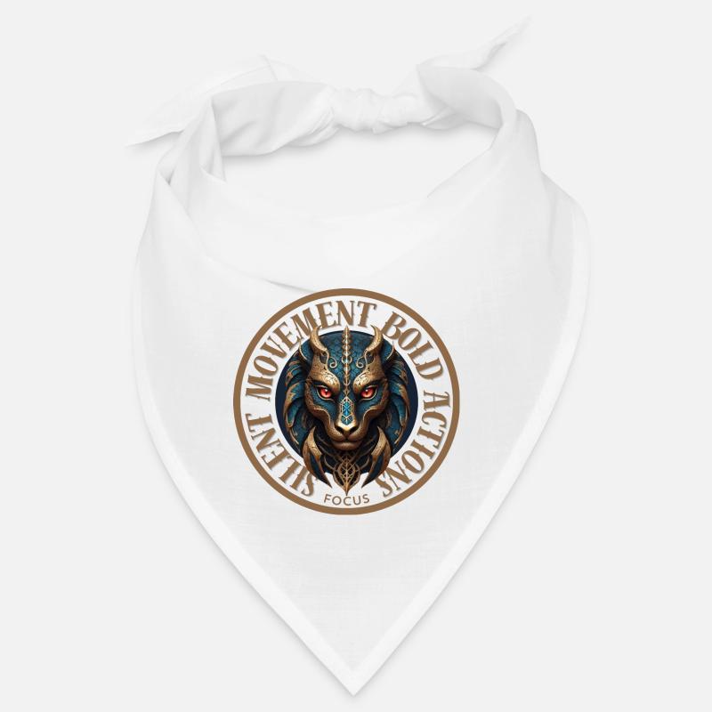 Silent Movement, Bold Actions - Bandana - white