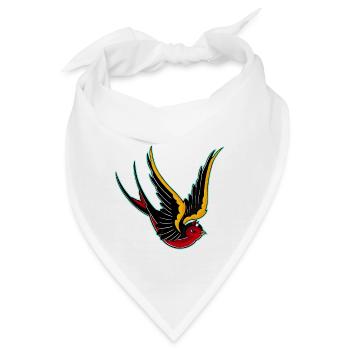 Oldschool Schwalbe, Teufelchen - Bandana - Weiß - Vorne