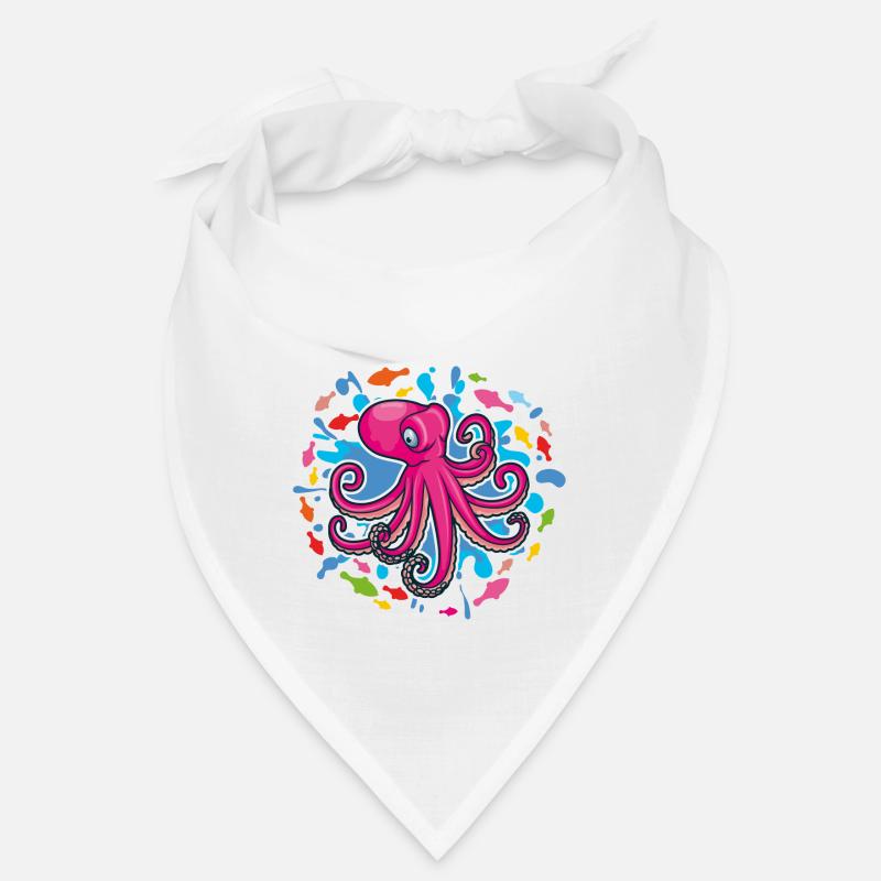 Poulpe rose Bandana