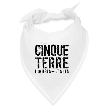 Cinque Terre, 5 Dörfer, Ligurien, Italien, Toskana - Bandana - Weiß - Vorne