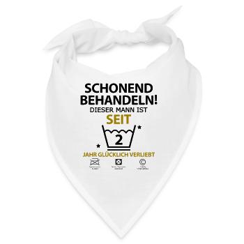 Zwei 2 jahre jährige beziehung Mann Freund - Bandana - Weiß - Vorne