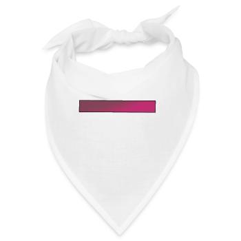 Farbverlauf Pink Balken - Bandana - Weiß - Vorne