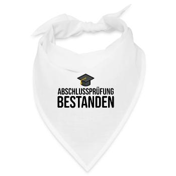 Abschlussprüfung Prüfung Bestanden - Bandana - Weiß - Vorne