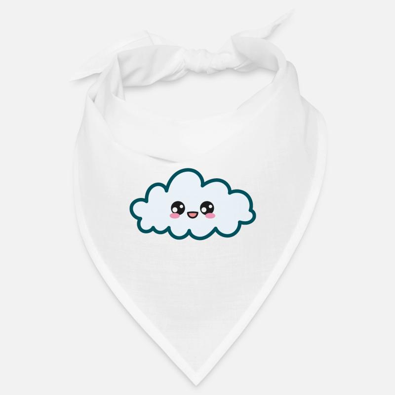 Nuage doux Kawaii - Bandana - blanc