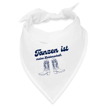 Tanzen ist meine Leidenschaft - Bandana - Weiß - Vorne