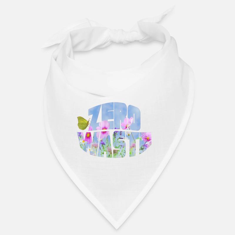 zero waste blumenwiese mit schmetterling Bandana