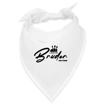Kegelbruder on Tour - Bandana - Weiß - Vorne